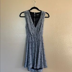 Express work dress- black and white - open back